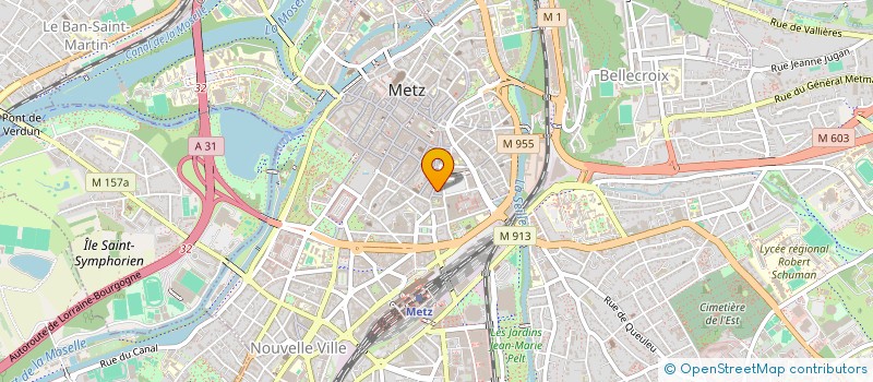 localisation de l'entreprise INTUITION BEAUTE  METZ