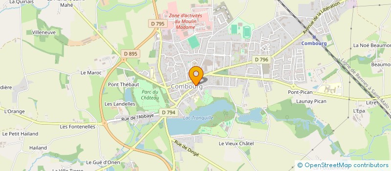 localisation de l'entreprise INTUITION COMBOURG à COMBOURG