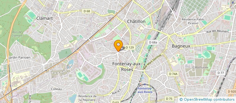 localisation de l'entreprise INTUITIVESOFT à FONTENAY-AUX-ROSES