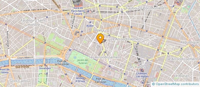 localisation de l'entreprise INTUITU GESTION - GFB à PARIS