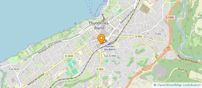 localisation de l'entreprise INTWEE EMPLOI 05 à THONON-LES-BAINS