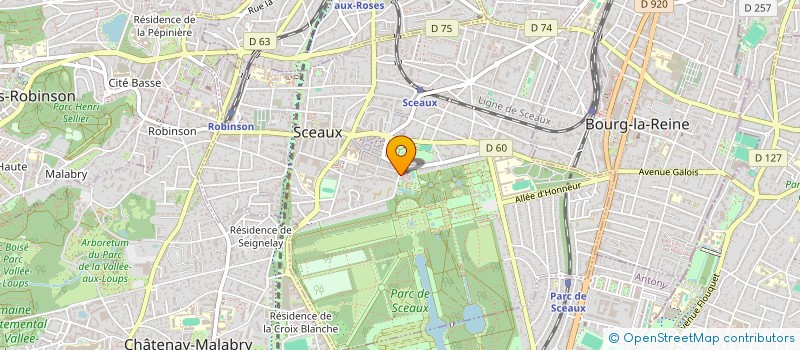 localisation de l'entreprise INTYENNE à SCEAUX