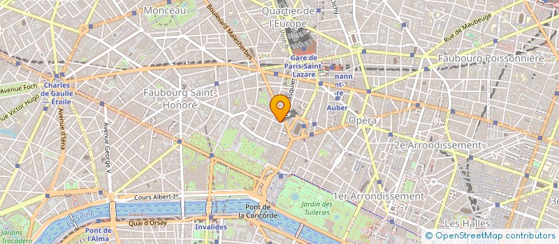 localisation de l'entreprise INUI  PARIS