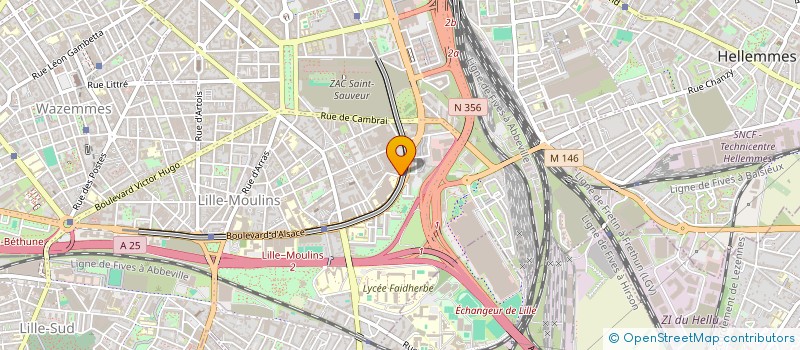 localisation de l'entreprise INULACO 2 à LILLE