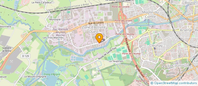 localisation de l'entreprise INVANTRIE  RENNES