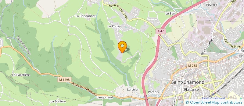 localisation de l'entreprise INVASIV'TRACKER à SAINT-CHAMOND