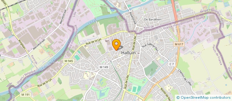localisation de l'entreprise INVBP  HALLUIN