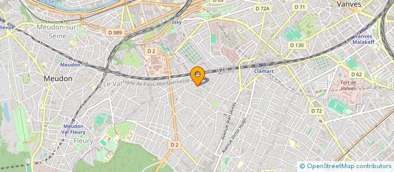 localisation de l'entreprise INVEDENT à CLAMART