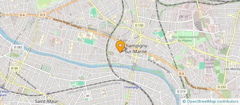 localisation de l'entreprise INVEFIRM  CHAMPIGNY-SUR-MARNE