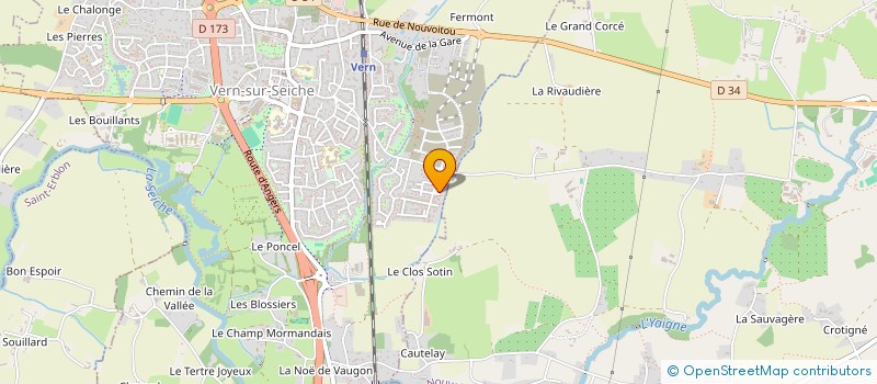 localisation de l'entreprise INVEM  VERN-SUR-SEICHE