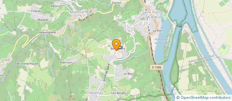 localisation de l'entreprise INVENT'INDUS à SAINT-PIERRE-DE-BOEUF