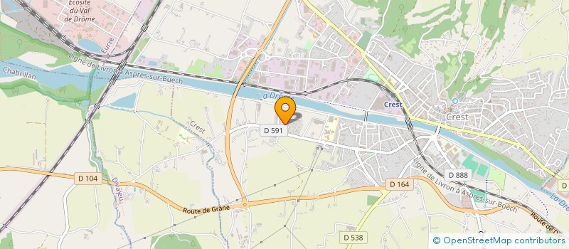 localisation de l'entreprise INVENTECH à CREST