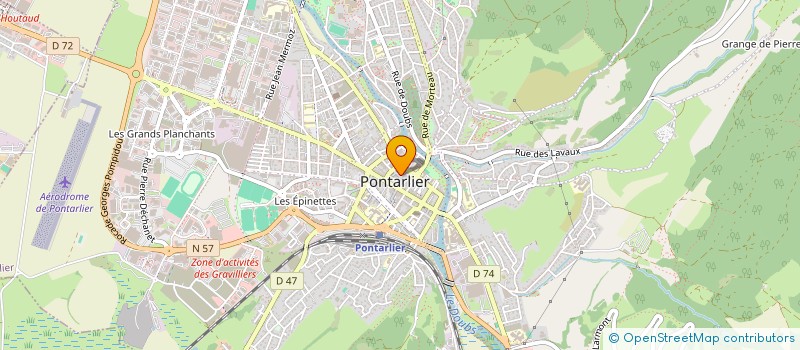 localisation de l'entreprise INVENTIF à PONTARLIER