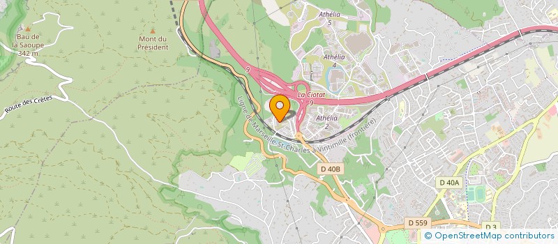 localisation de l'entreprise INVENTIONS PRODUCTIONS BORNES ESCAMOTABLES  LA CIOTAT