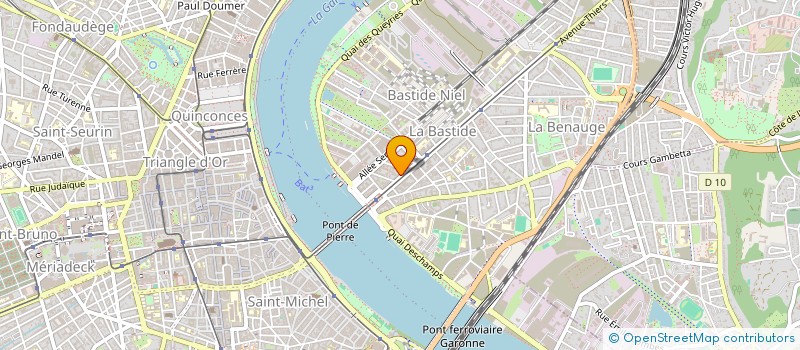 localisation de l'entreprise INVERGEST SPORT à BORDEAUX