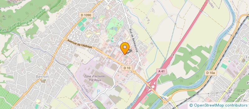 localisation de l'entreprise INVERSO  CROLLES