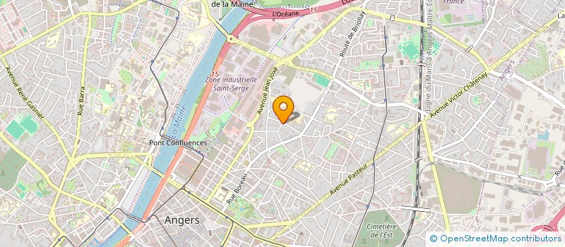 localisation de l'entreprise INVERT à ANGERS