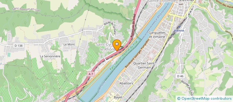 localisation de l'entreprise INVERTHERM DIFFUSION  SAINT-CYR-SUR-LE-RHONE