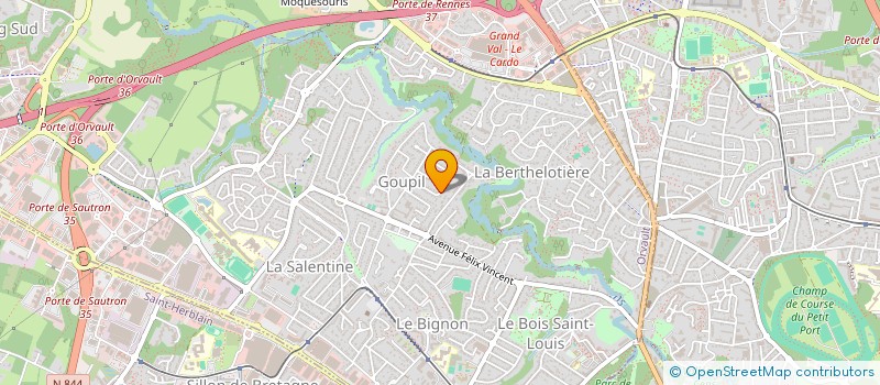 localisation de l'entreprise INVES'TEAM OUEST à ORVAULT