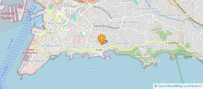 localisation de l'entreprise INVESCA 83  TOULON