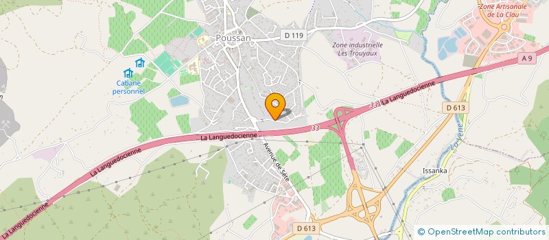 localisation de l'entreprise INVESPART  POUSSAN