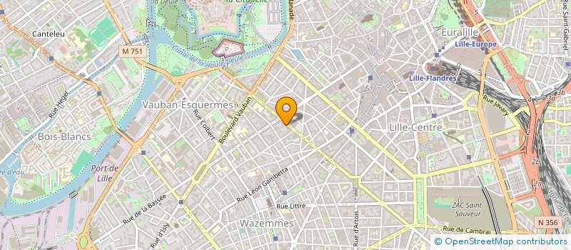 localisation de l'entreprise INVEST 1  LILLE