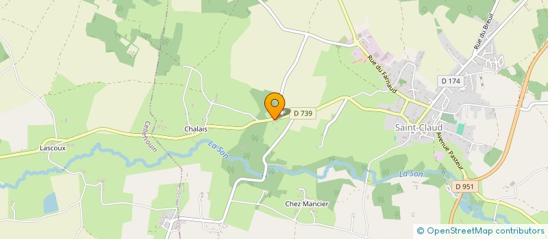 localisation de l'entreprise INVEST 3070  SAINT-CLAUD