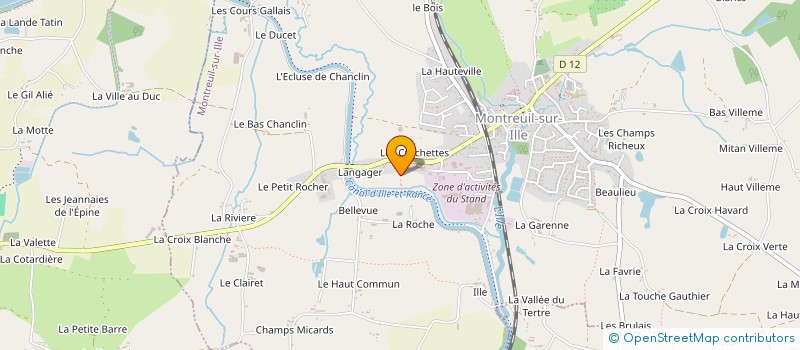 localisation de l'entreprise INVEST 3A  MONTREUIL-SUR-ILLE