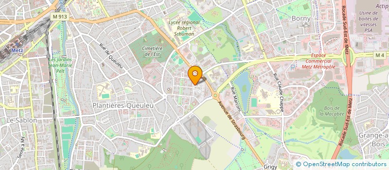 localisation de l'entreprise INVEST 57  METZ