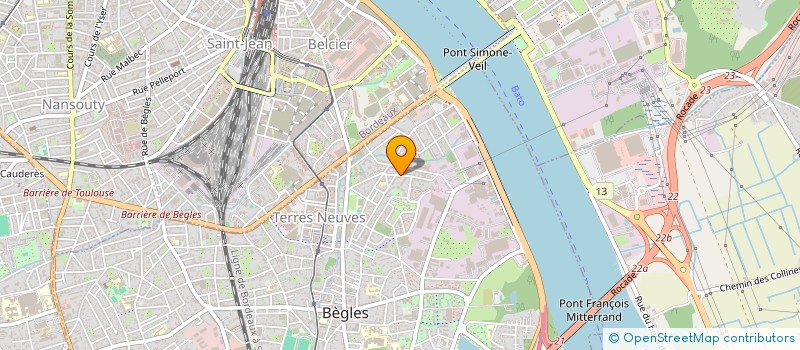 localisation de l'entreprise INVEST à BEGLES