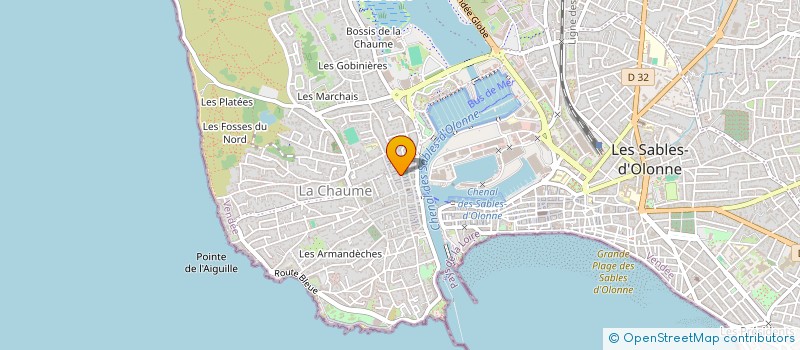 localisation de l'entreprise INVEST à LES SABLES D'OLONNE