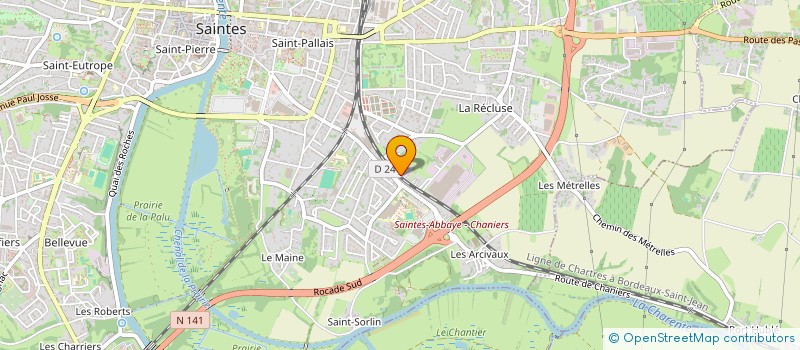 localisation de l'entreprise INVEST  SAINTES