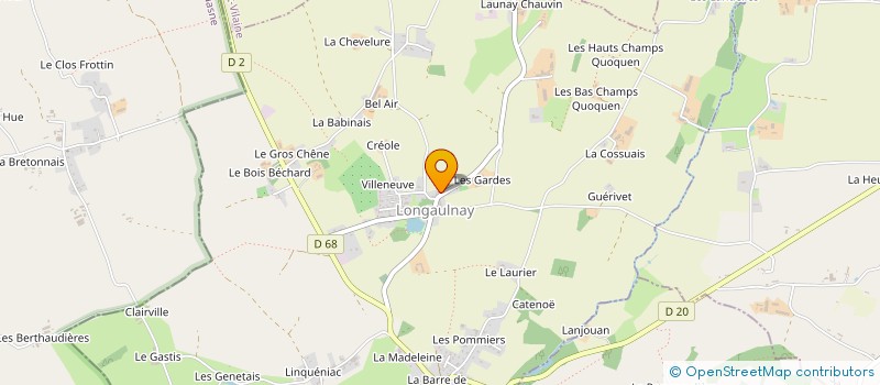 localisation de l'entreprise INVEST AI2E  LONGAULNAY