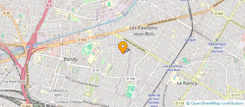 localisation de l'entreprise INVEST AND CO  BONDY