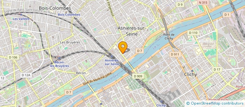 localisation de l'entreprise INVEST & AUTOMOBILE  ASNIERES-SUR-SEINE