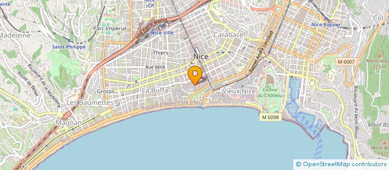 localisation de l'entreprise INVEST AZUR à NICE