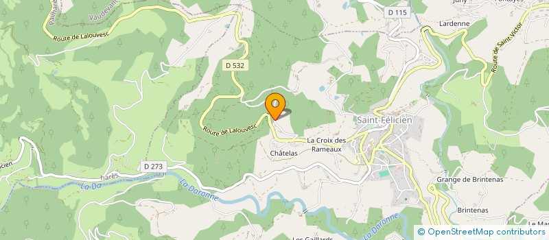 localisation de l'entreprise INVEST B&P  SAINT-FELICIEN