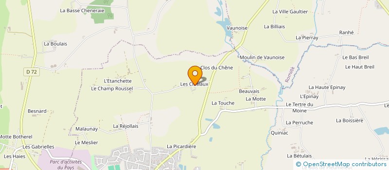 localisation de l'entreprise INVEST BIOGAZ VERT MLJ BZH à PLEUMELEUC