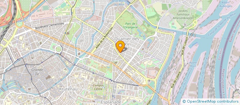 localisation de l'entreprise INVEST CAP VERT  STRASBOURG