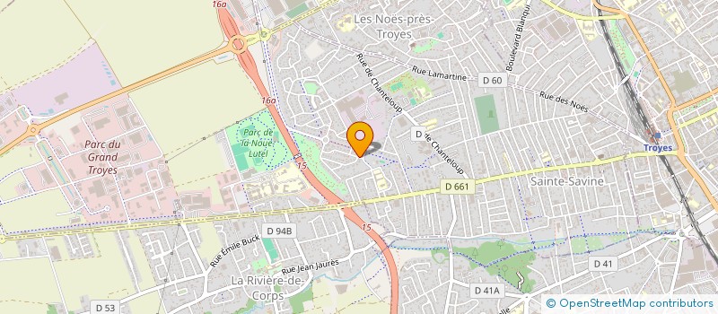 localisation de l'entreprise INVEST CAROALEX  SAINTE-SAVINE