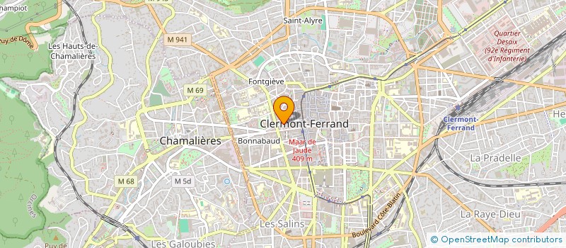 localisation de l'entreprise INVEST DAE  CLERMONT-FERRAND