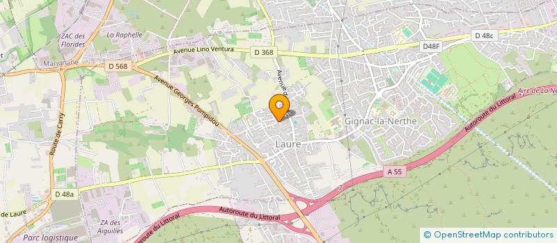 localisation de l'entreprise INVEST F2A à GIGNAC-LA-NERTHE