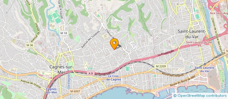 localisation de l'entreprise INVEST FAMILY à CAGNES-SUR-MER