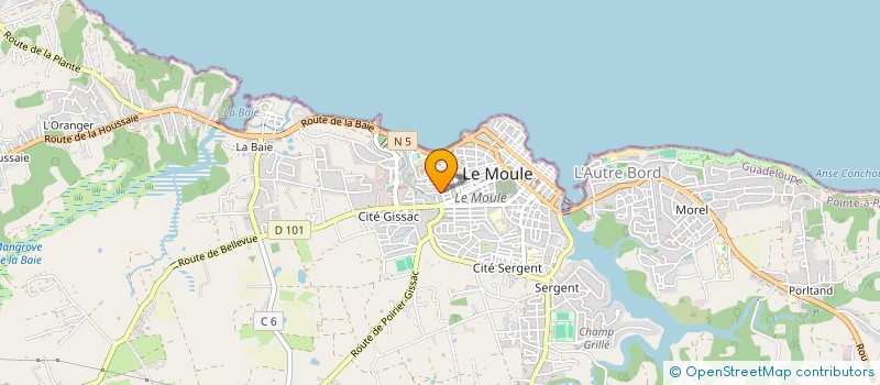 localisation de l'entreprise INVEST FINANCIAL ASSURANCES à LE MOULE