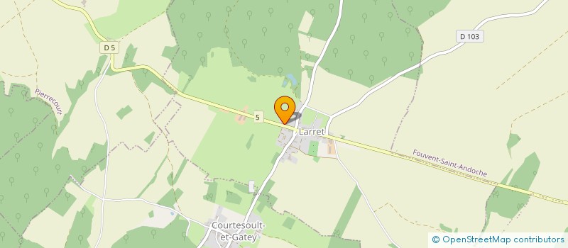 localisation de l'entreprise INVEST FLO  LARRET