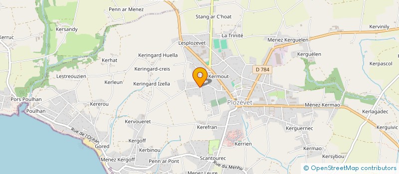 localisation de l'entreprise INVEST FOOD à PLOZEVET