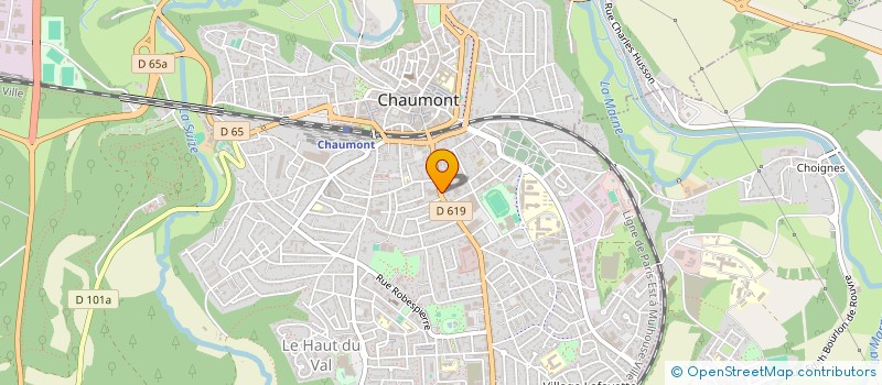 localisation de l'entreprise INVEST HENCOR à CHAUMONT