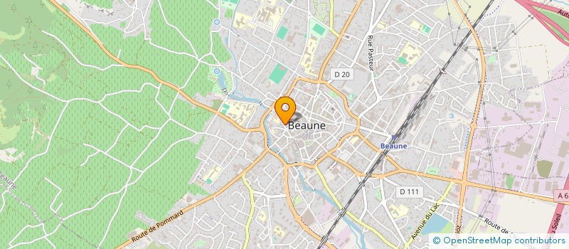 localisation de l'entreprise INVEST HOTEL à BEAUNE
