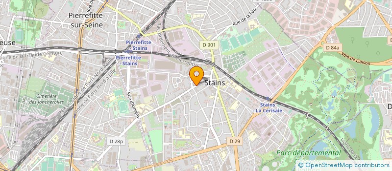 localisation de l'entreprise INVEST HOTEL à STAINS