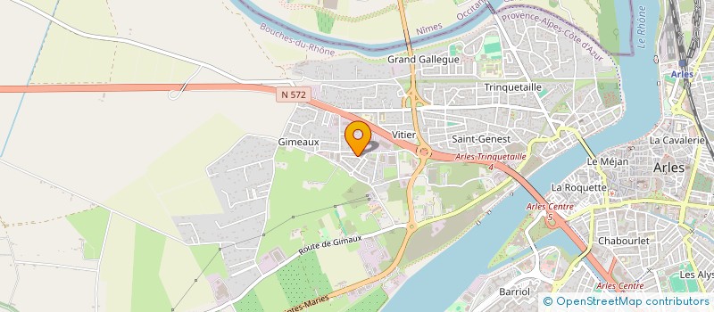 localisation de l'entreprise INVEST IMMO à ARLES